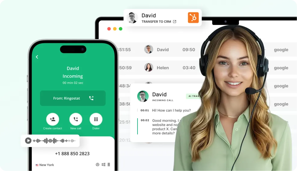 Розумна бізнес-телефонія Ringostat